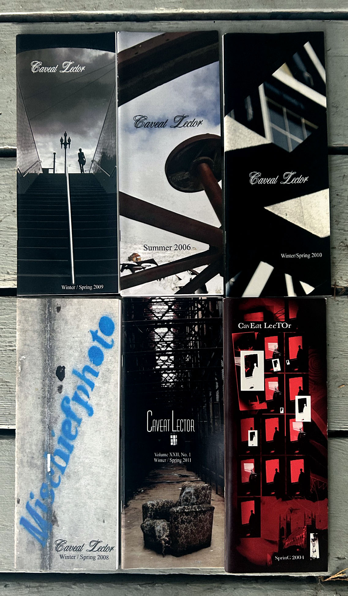 Caveat Lector magazine covers